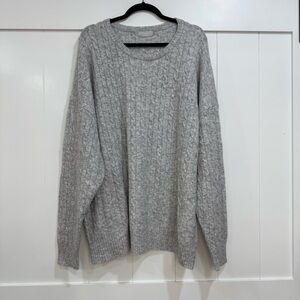 nuuds Heather Gray Women's Crewneck Sweater